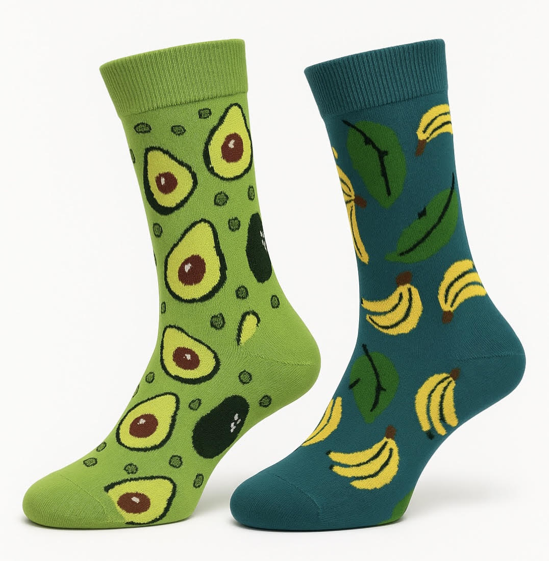 Alphasox Fruit Duo - Pack of 2 Crew Length Socks