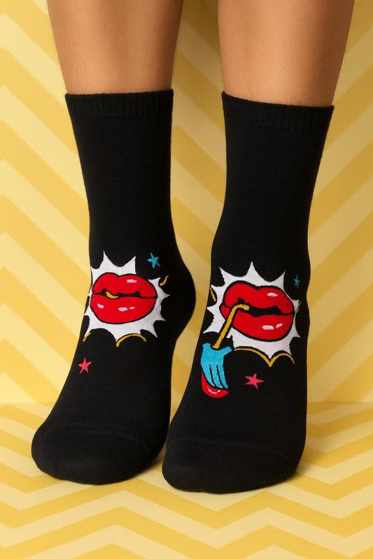 LOUD LIPS Ankle Socks – Unisex (Pack of 1)