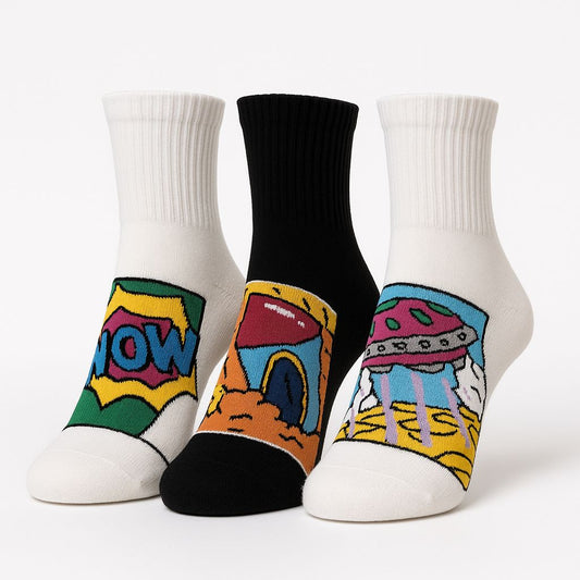 Alphsox Comic Burst Collection - Pack of 3 pairs
