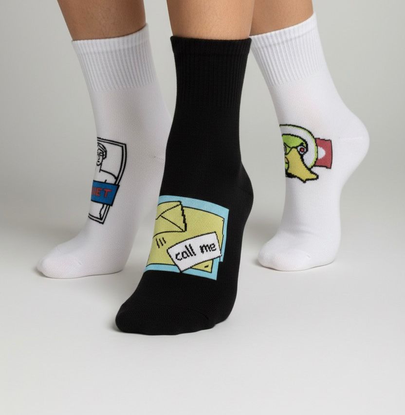 Alphasox Mixed Signals Trio - Pack of 3 Pairs