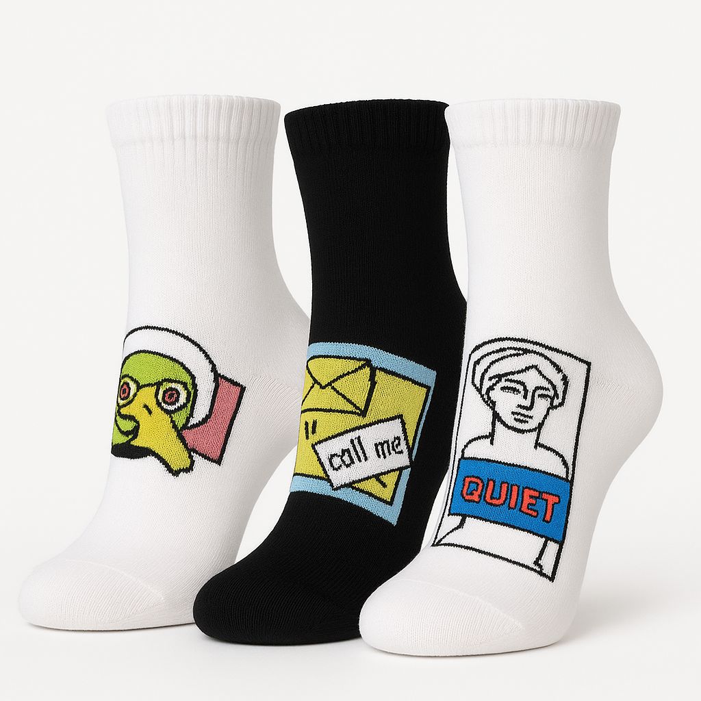 Alphasox Mixed Signals Trio - Pack of 3 Pairs