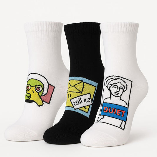 Alphasox Mixed Signals Trio - Pack of 3 Pairs